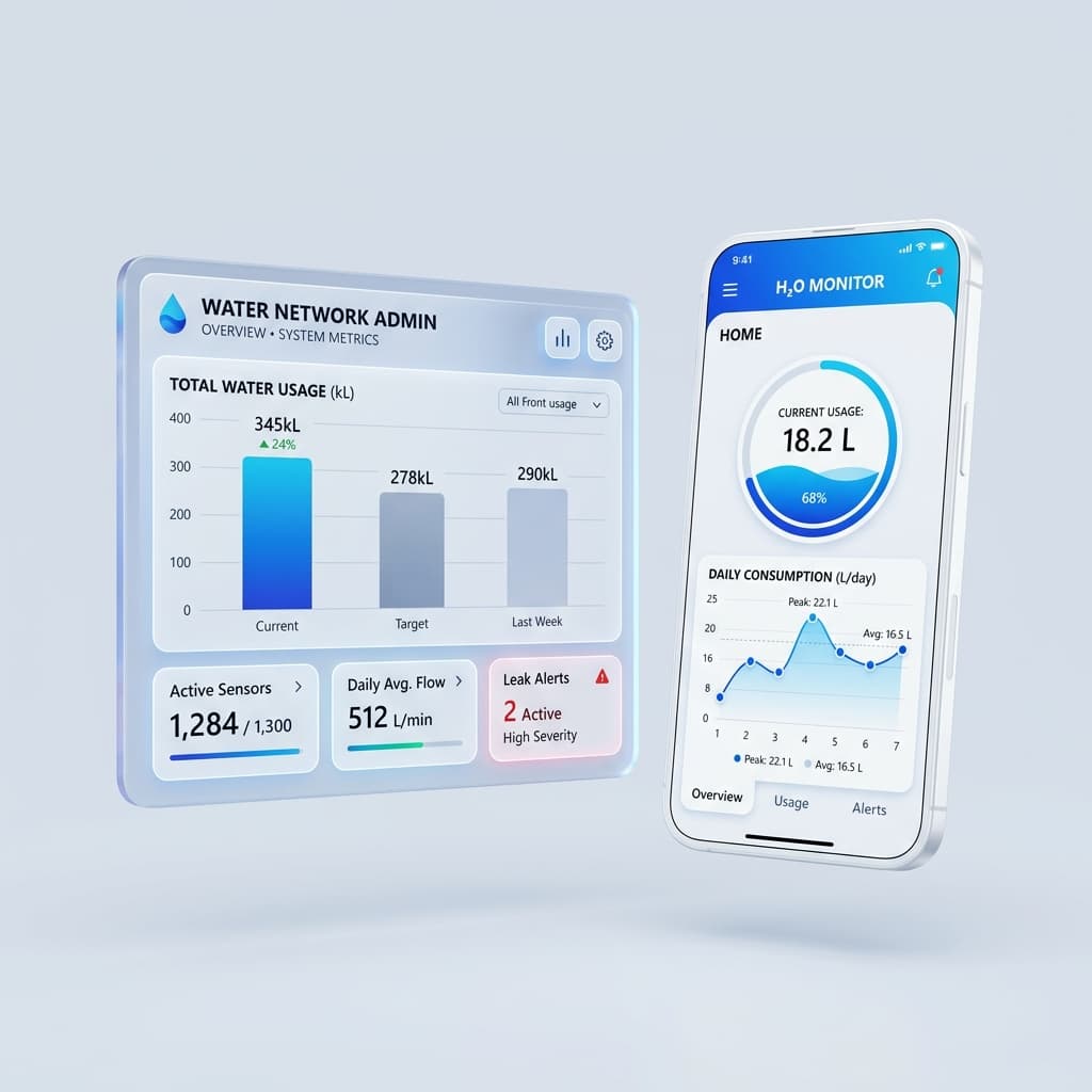 Facility manager accessing centralized RIVA analytics portal